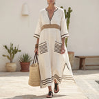 Brezza  - Relaxed Flowy Maxi Dress Summer Holidays