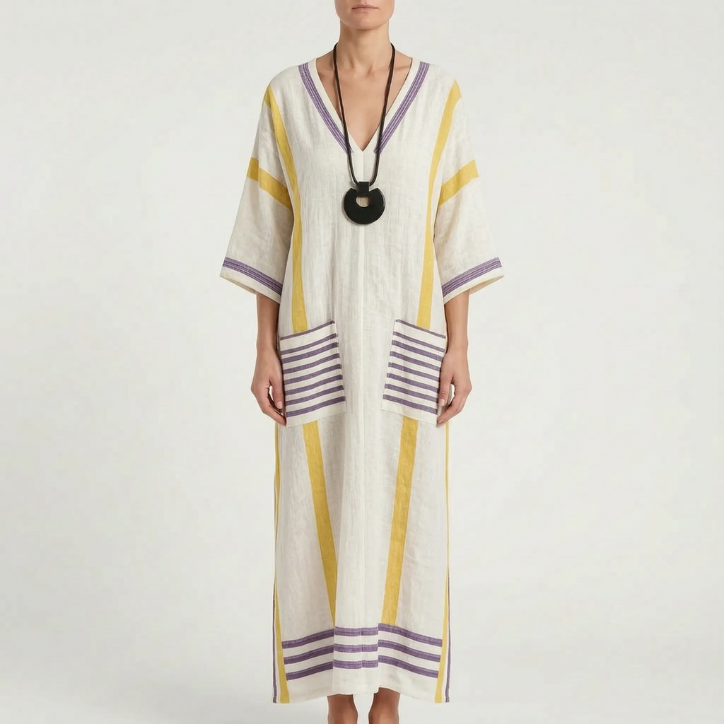 Brezza  - Relaxed Flowy Maxi Dress Summer Holidays