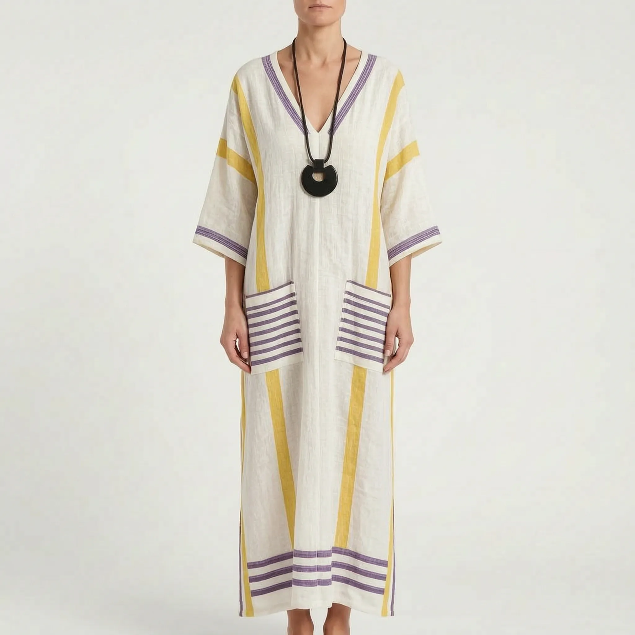 Brezza  - Relaxed Flowy Maxi Dress Summer Holidays