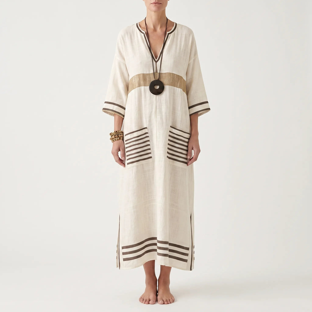 Brezza  - Relaxed Flowy Maxi Dress Summer Holidays