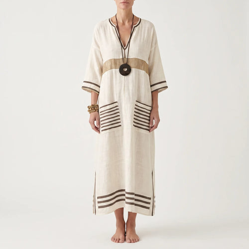 Brezza  - Relaxed Flowy Maxi Dress Summer Holidays