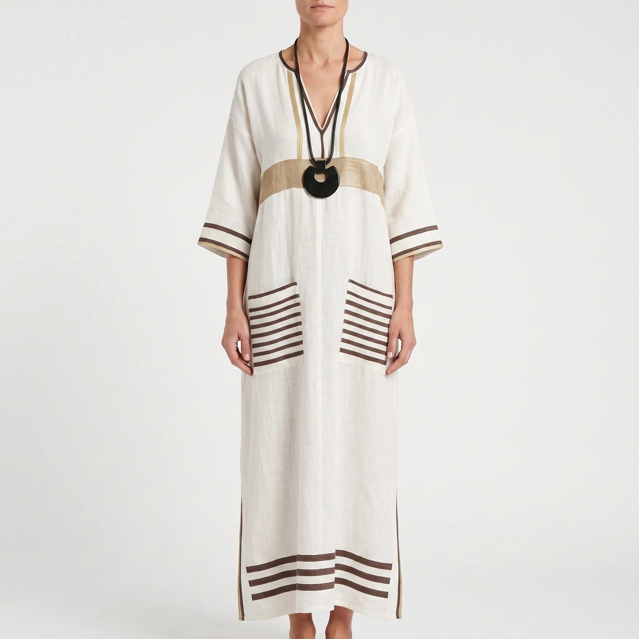 Brezza  - Relaxed Flowy Maxi Dress Summer Holidays