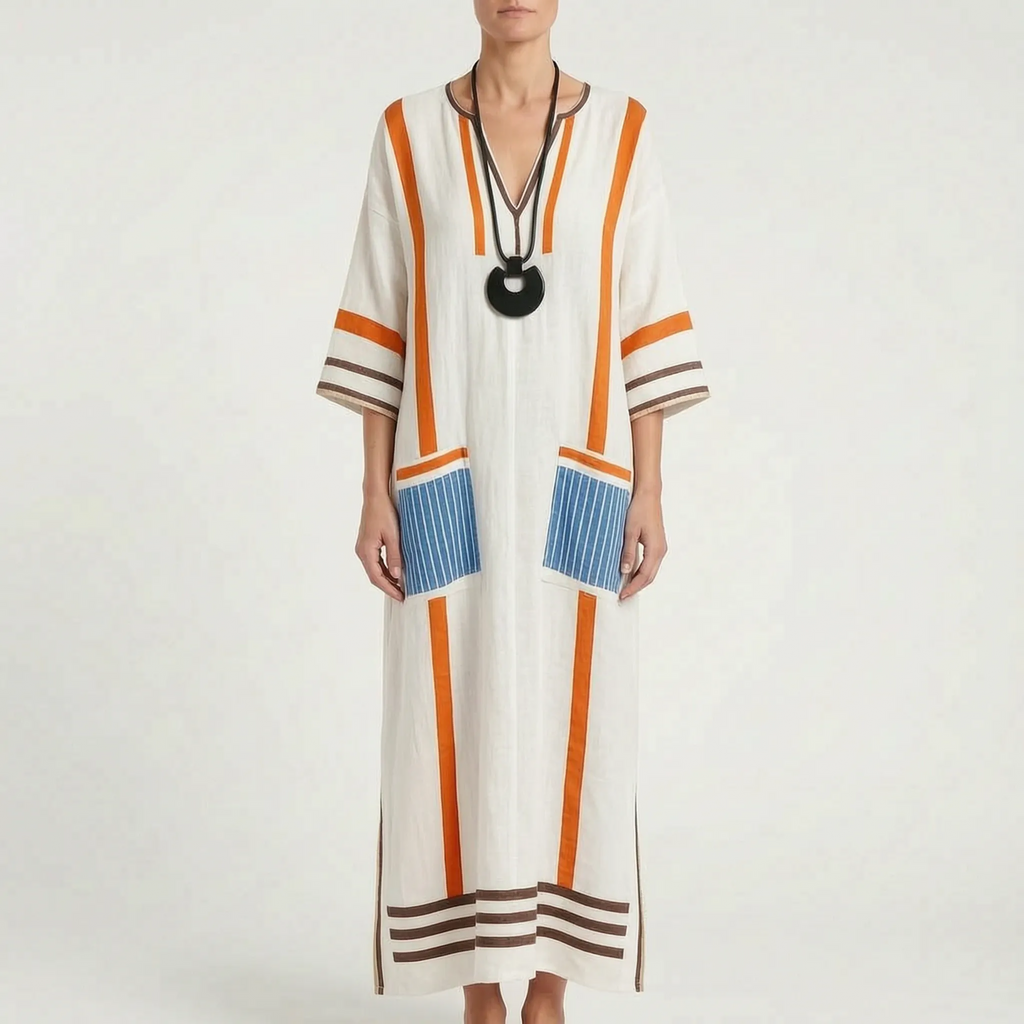 Brezza  - Relaxed Flowy Maxi Dress Summer Holidays