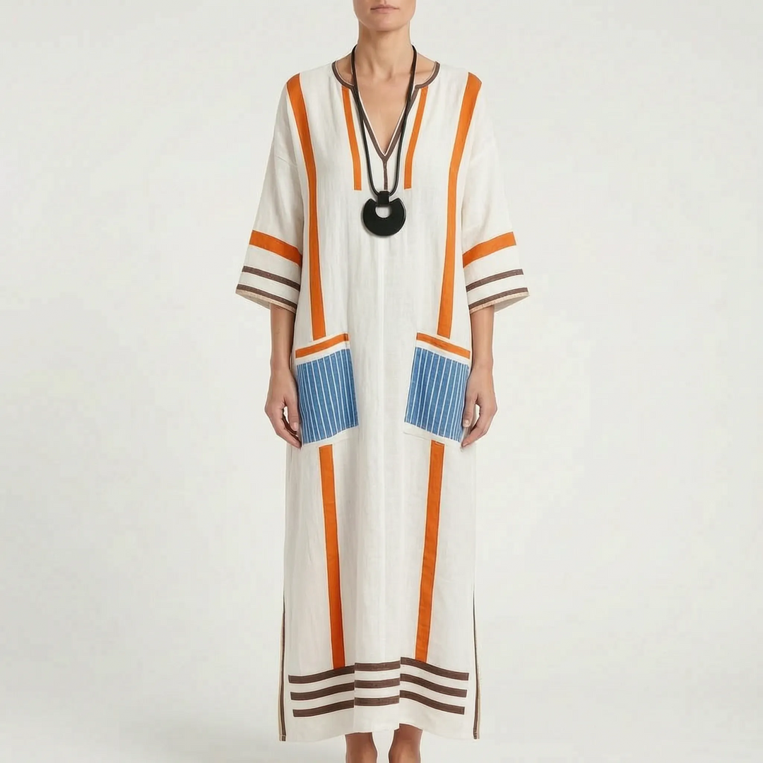 Brezza  - Relaxed Flowy Maxi Dress Summer Holidays
