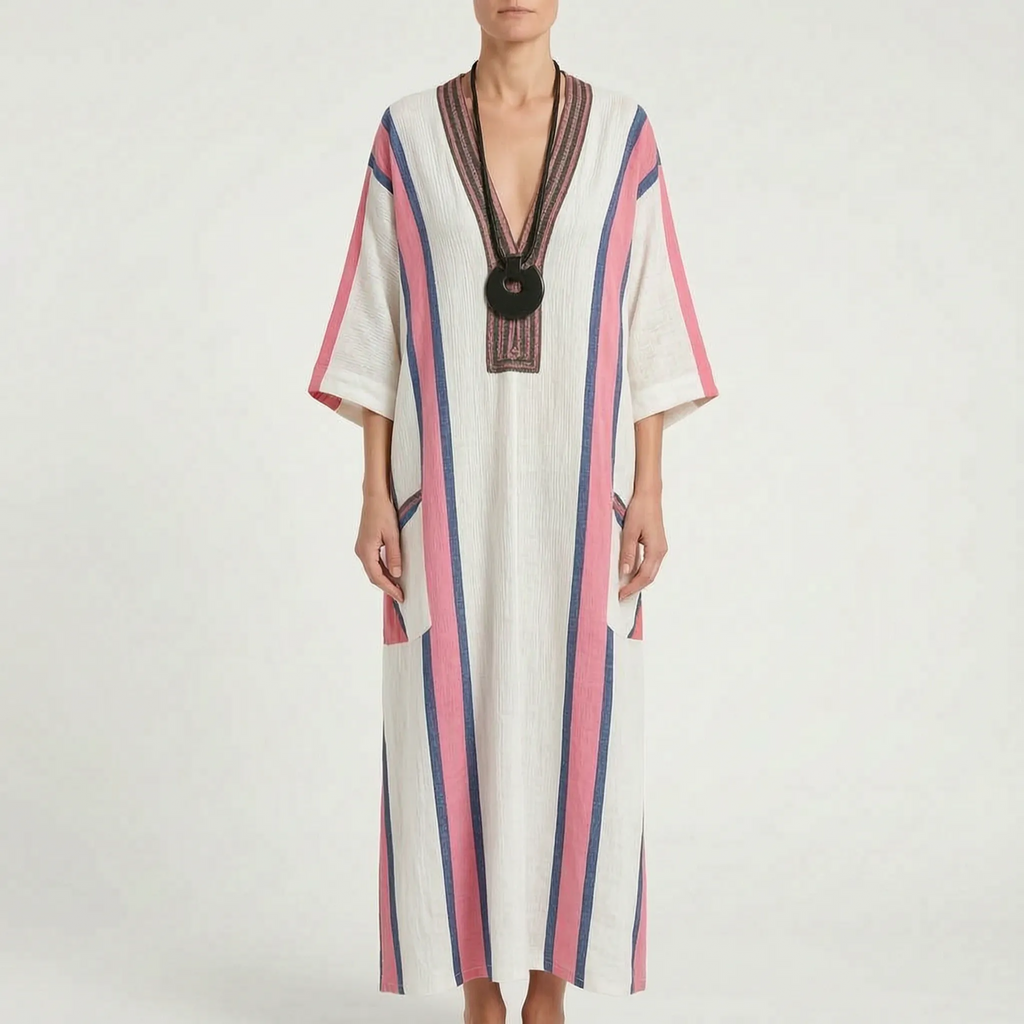 Brezza  - Relaxed Flowy Maxi Dress Summer Holidays
