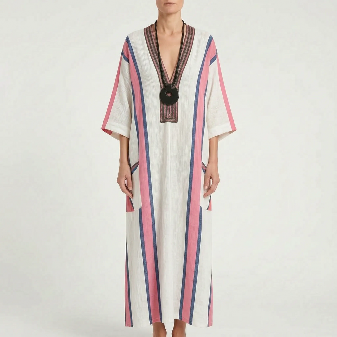 Brezza  - Relaxed Flowy Maxi Dress Summer Holidays