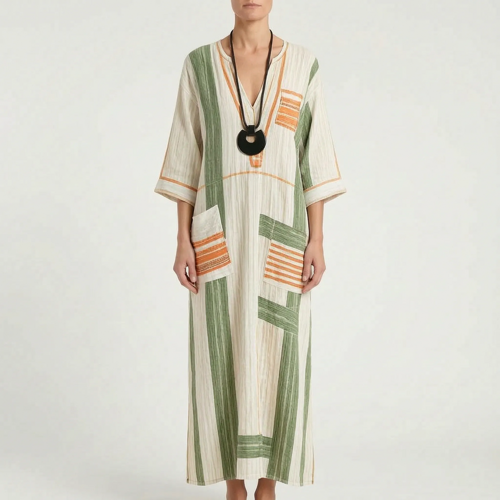 Brezza  - Relaxed Flowy Maxi Dress Summer Holidays
