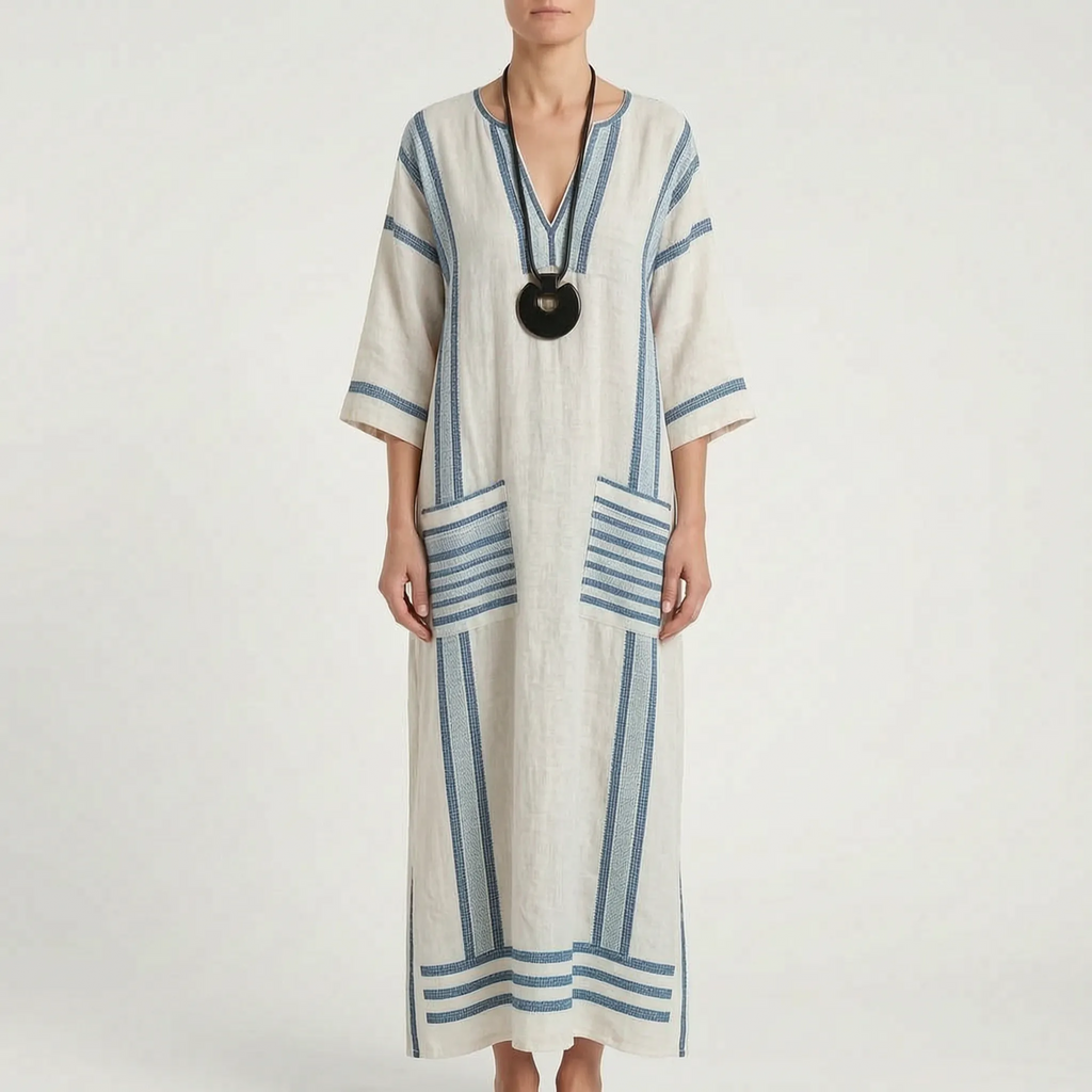 Brezza  - Relaxed Flowy Maxi Dress Summer Holidays