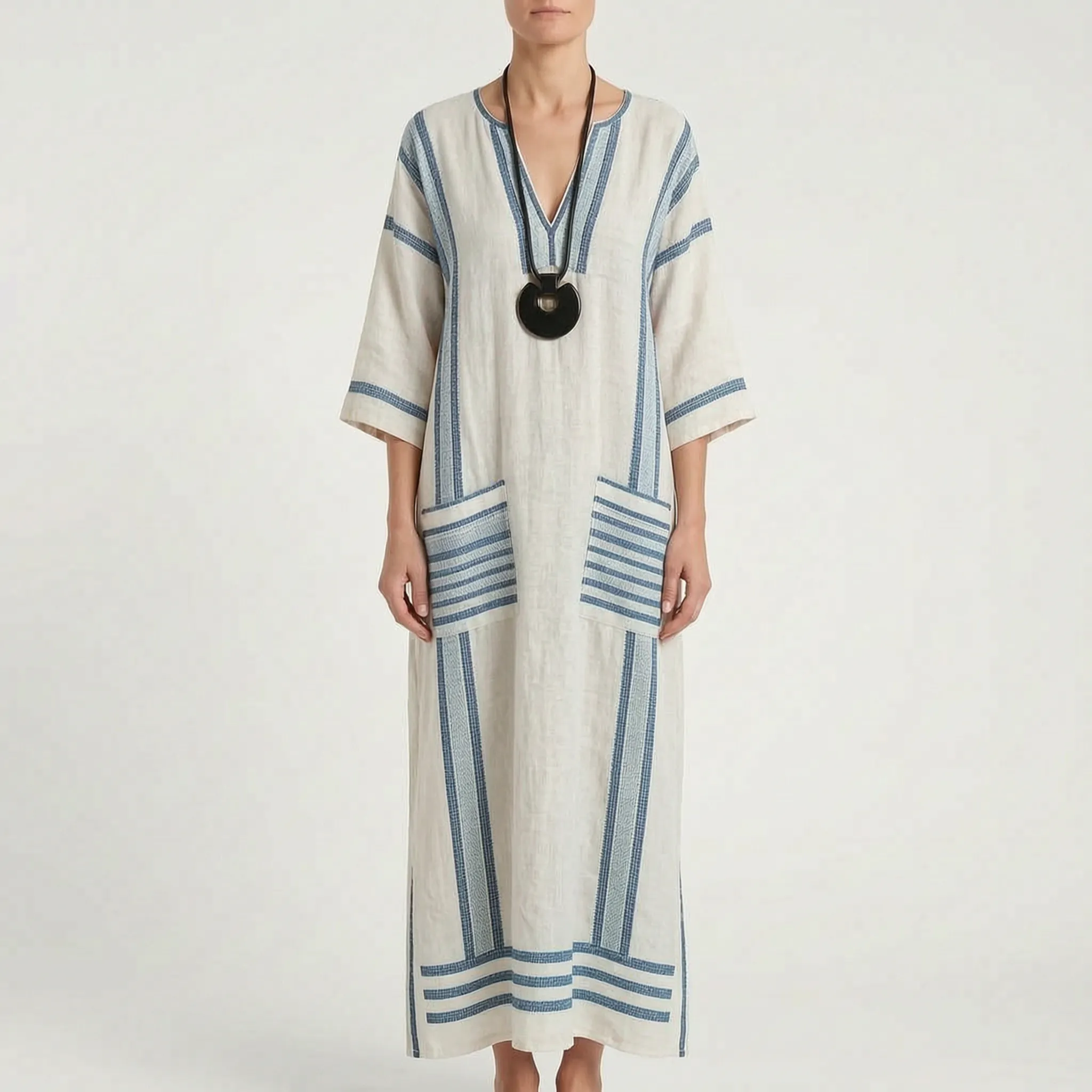 Brezza  - Relaxed Flowy Maxi Dress Summer Holidays