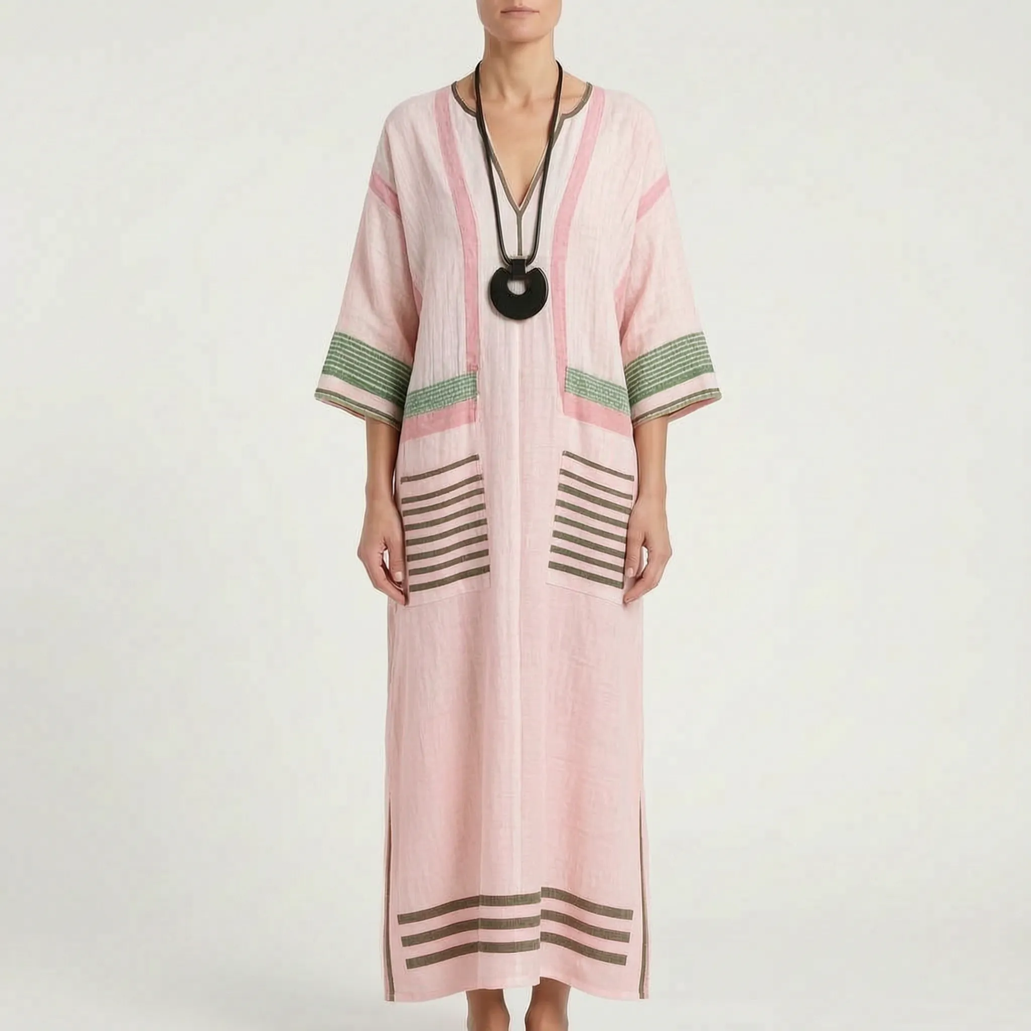 Brezza  - Relaxed Flowy Maxi Dress Summer Holidays