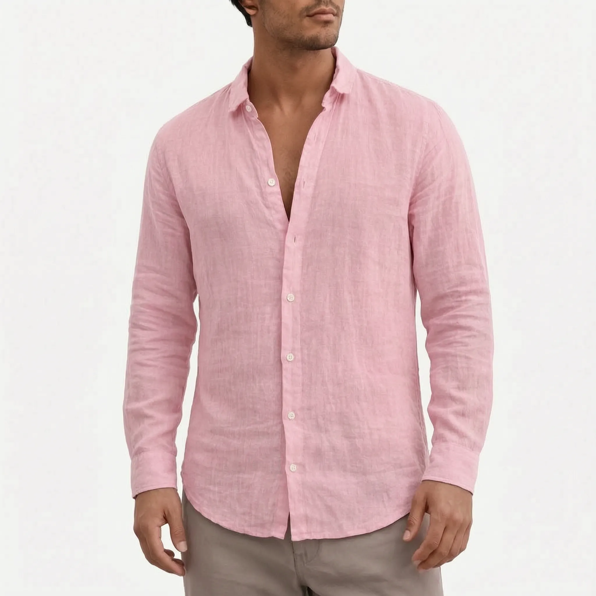 Brizon  - Long-Sleeved Textured Casual Shirt Warm-Weather Layering