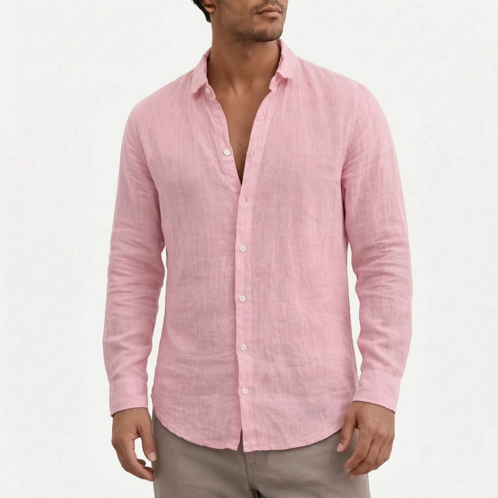 Brizon  - Long-Sleeved Textured Casual Shirt Warm-Weather Layering