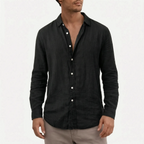 Brizon  - Long-Sleeved Textured Casual Shirt Warm-Weather Layering