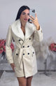 Women's hooded belted long coat