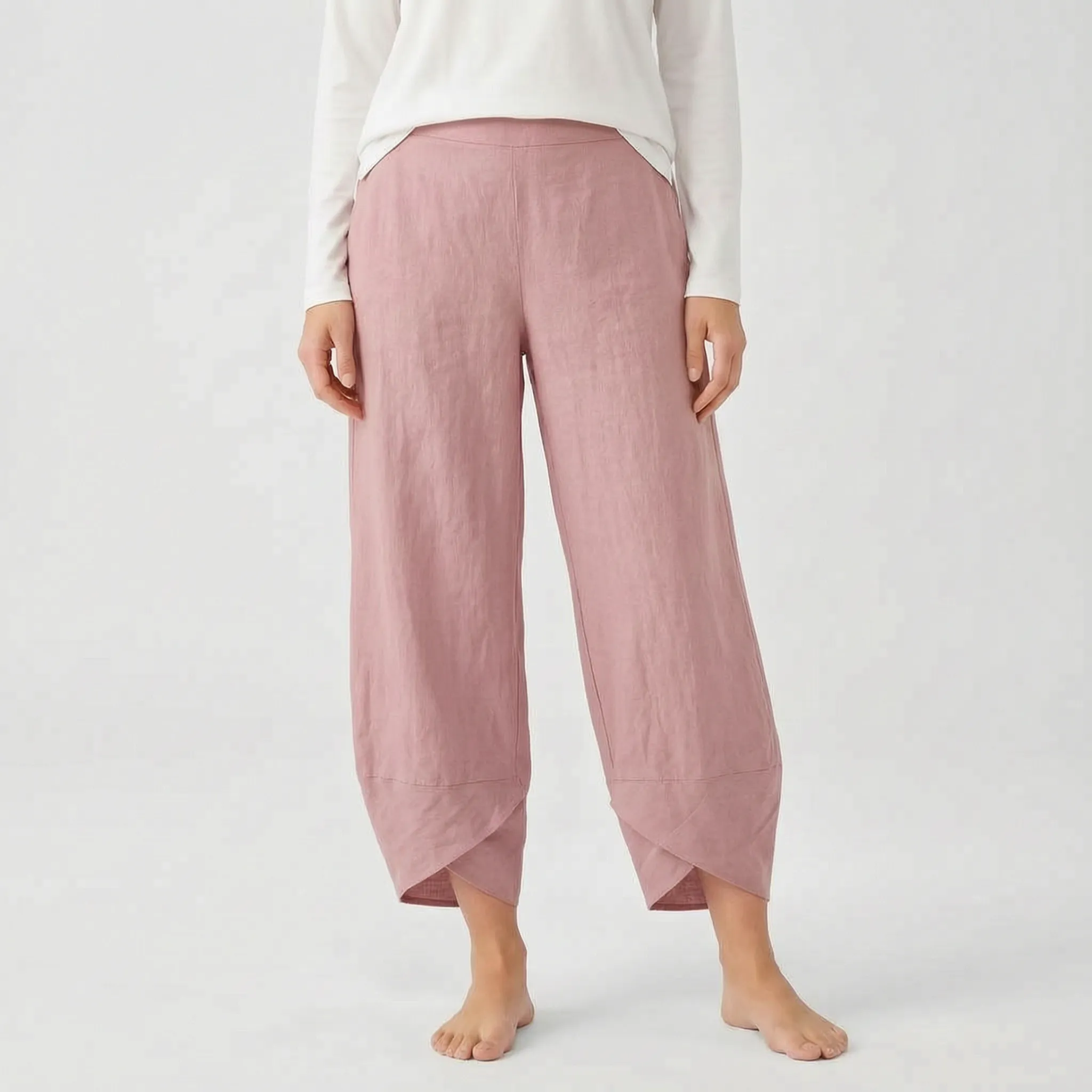 Cadora  - Cropped Casual Wide Leg Trousers Casual Daytime Outings
