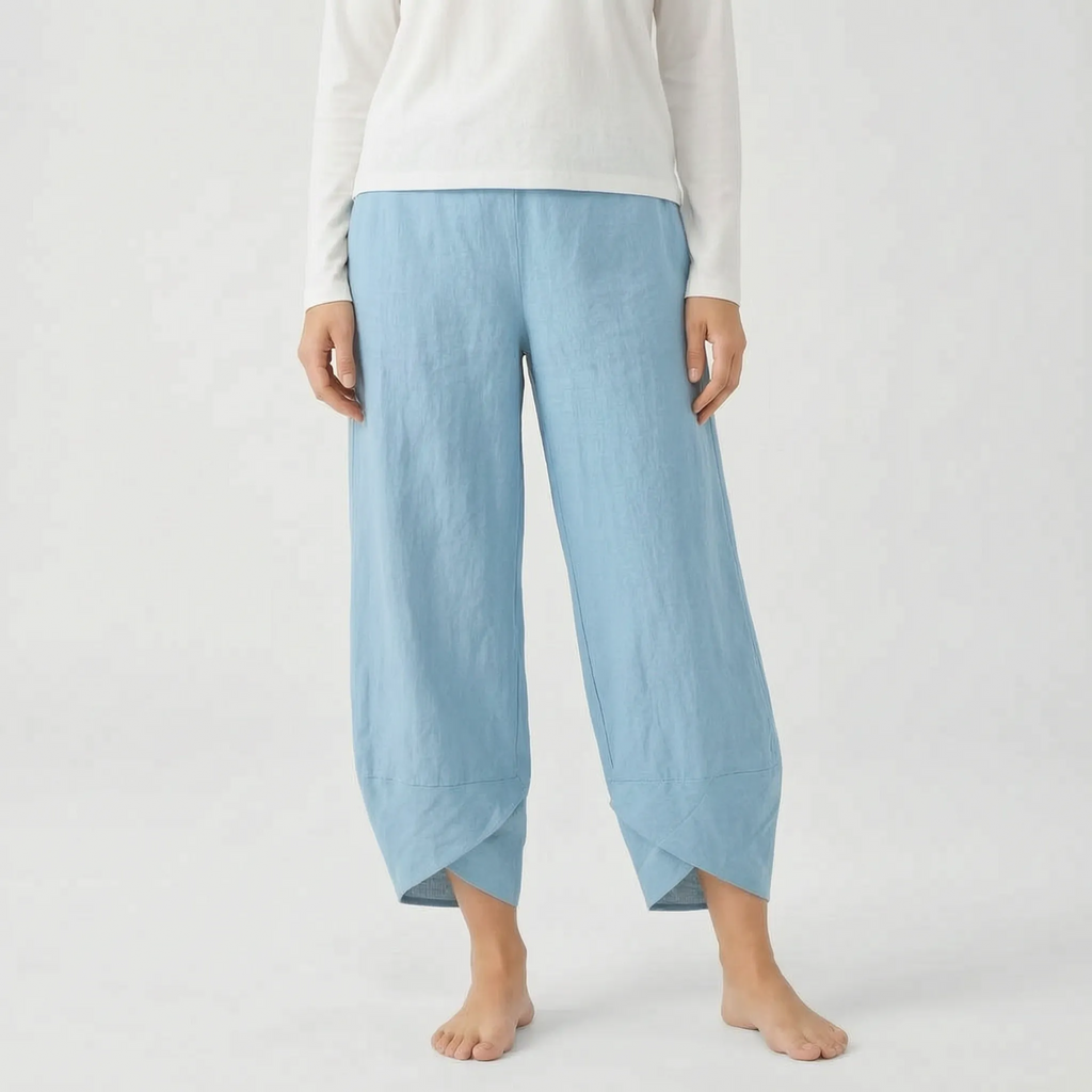 Cadora  - Cropped Casual Wide Leg Trousers Casual Daytime Outings
