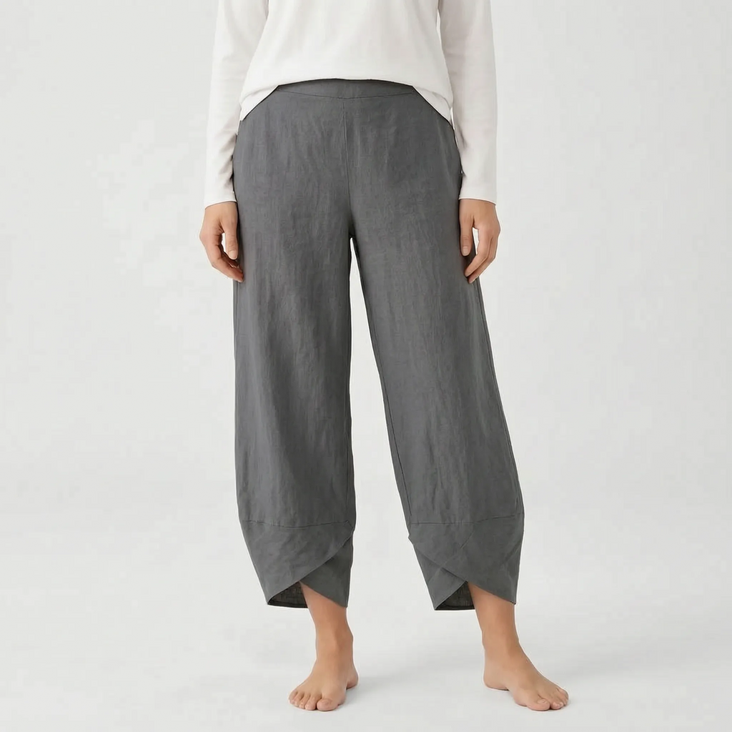 Cadora  - Cropped Casual Wide Leg Trousers Casual Daytime Outings
