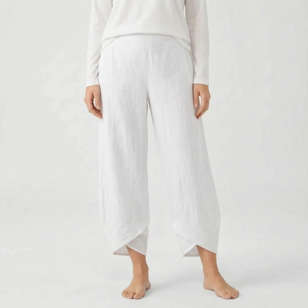 Cadora  - Cropped Casual Wide Leg Trousers Casual Daytime Outings