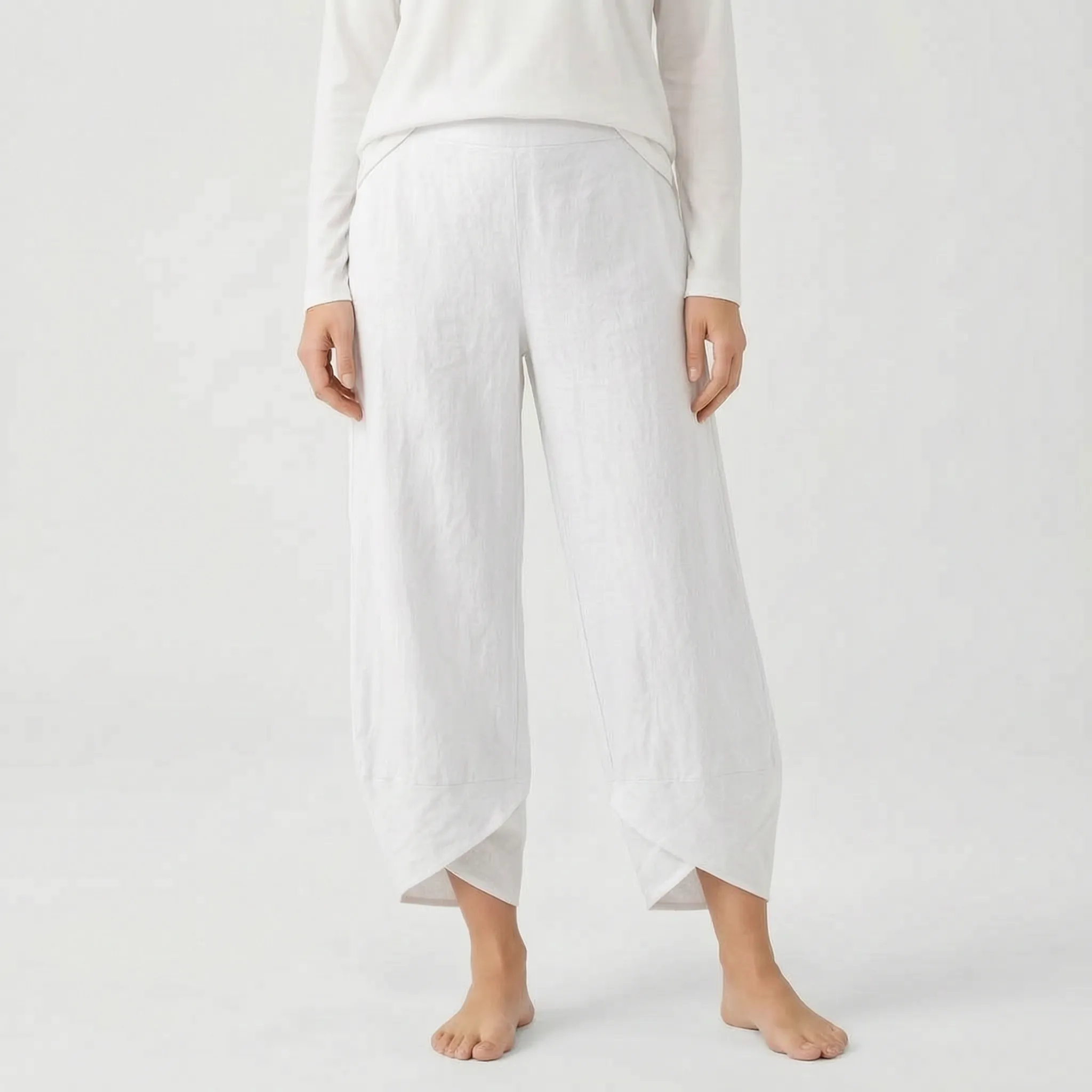 Cadora  - Cropped Casual Wide Leg Trousers Casual Daytime Outings