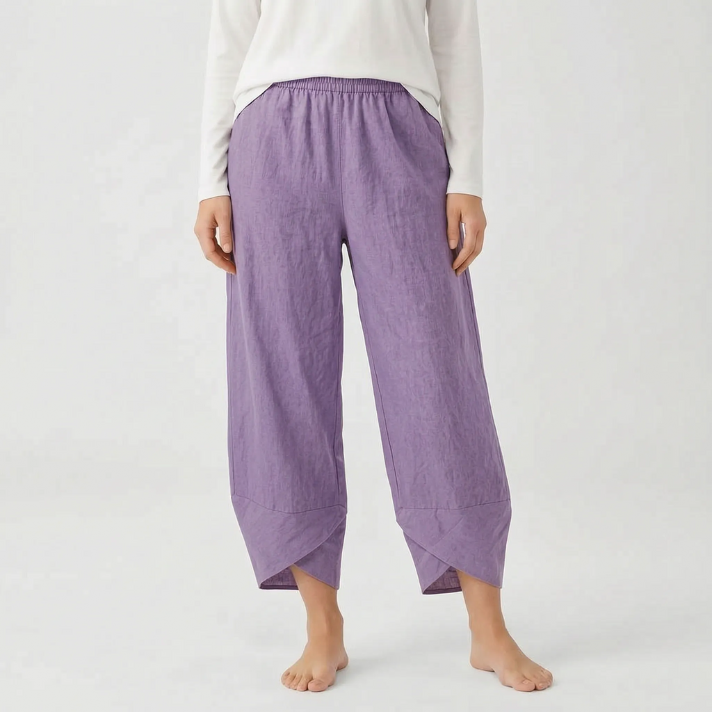Cadora  - Cropped Casual Wide Leg Trousers Casual Daytime Outings