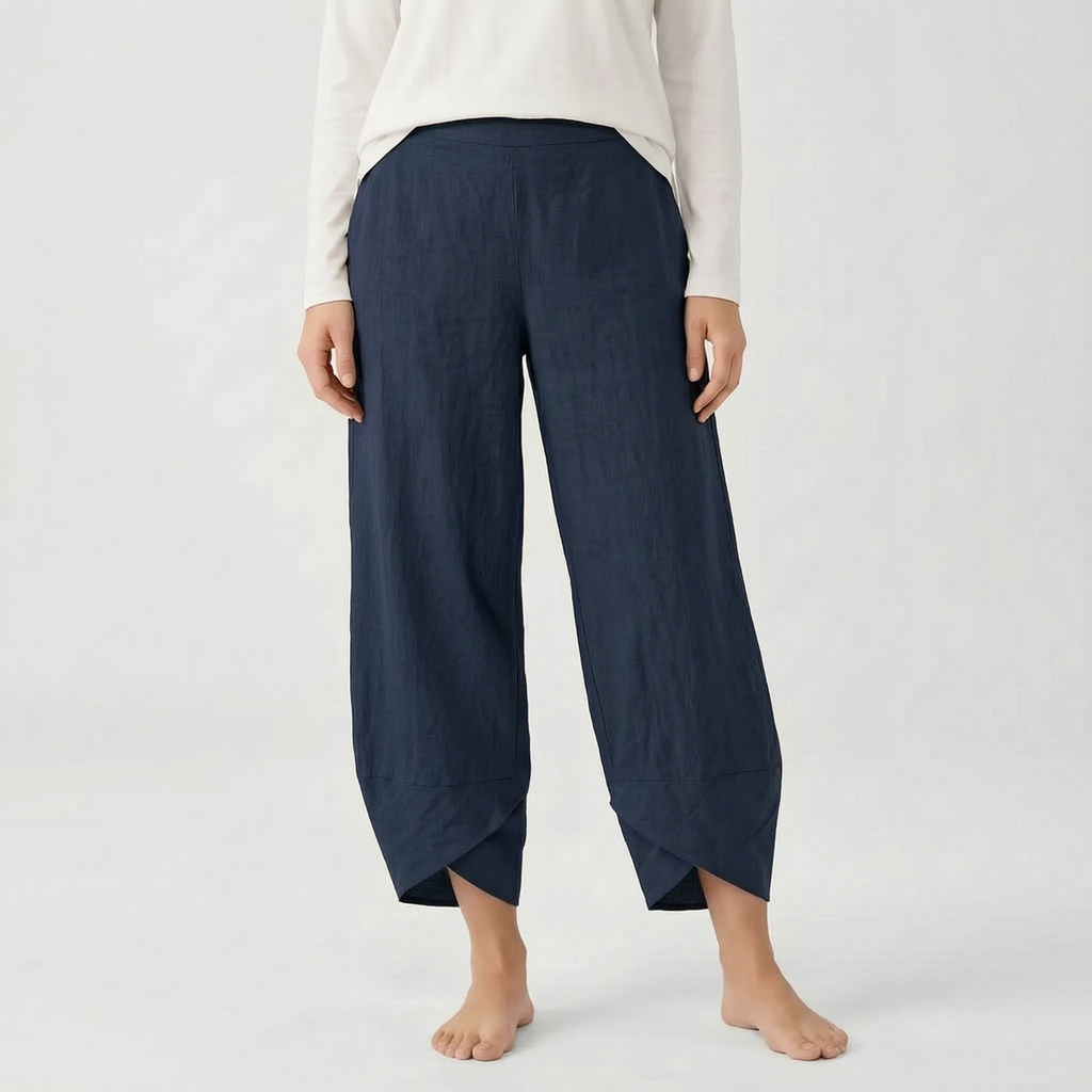 Cadora  - Cropped Casual Wide Leg Trousers Casual Daytime Outings