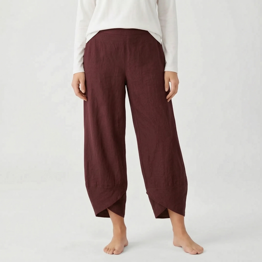 Cadora  - Cropped Casual Wide Leg Trousers Casual Daytime Outings