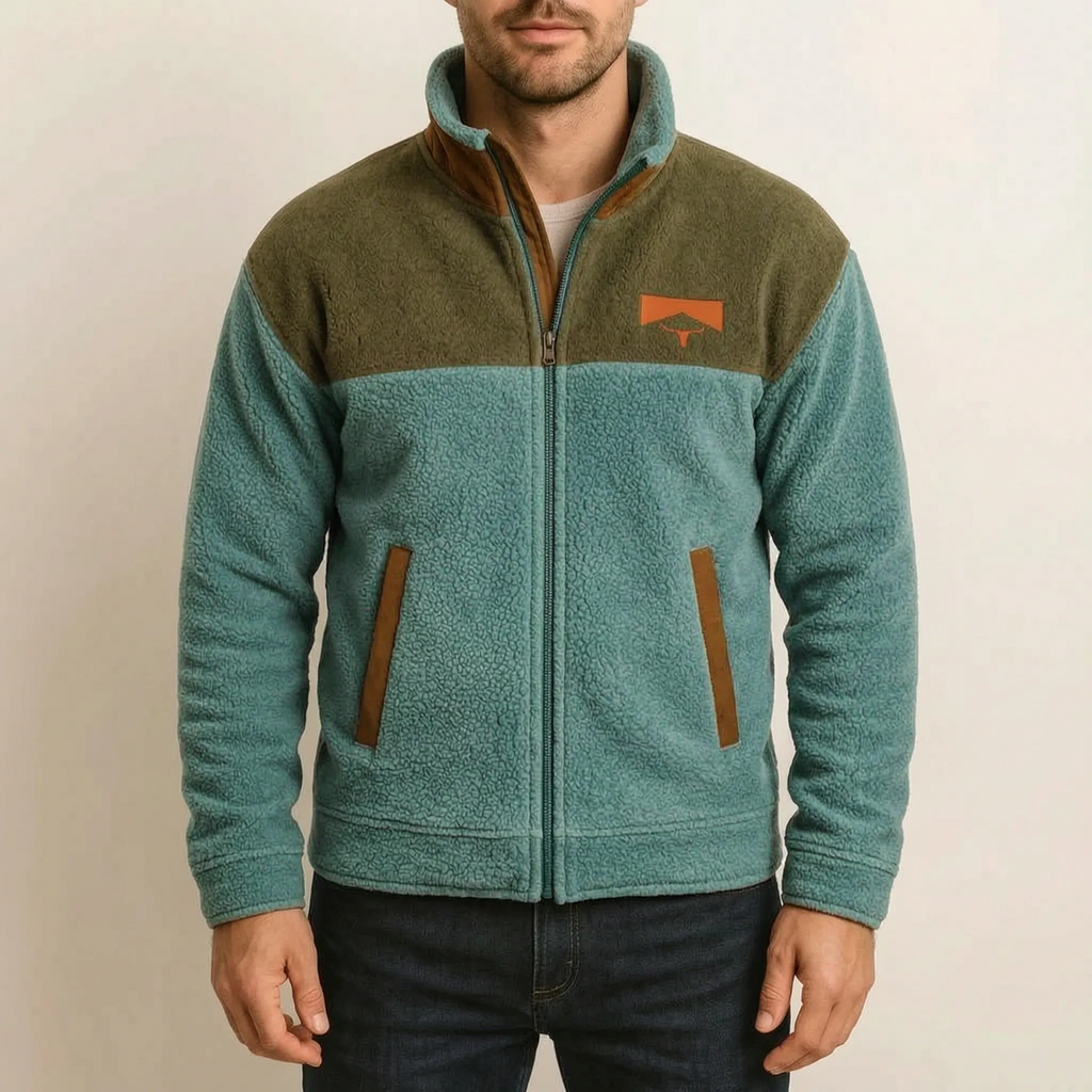 Cadoro  - Western Print Full-Zip Jacket Layering Over T-Shirts