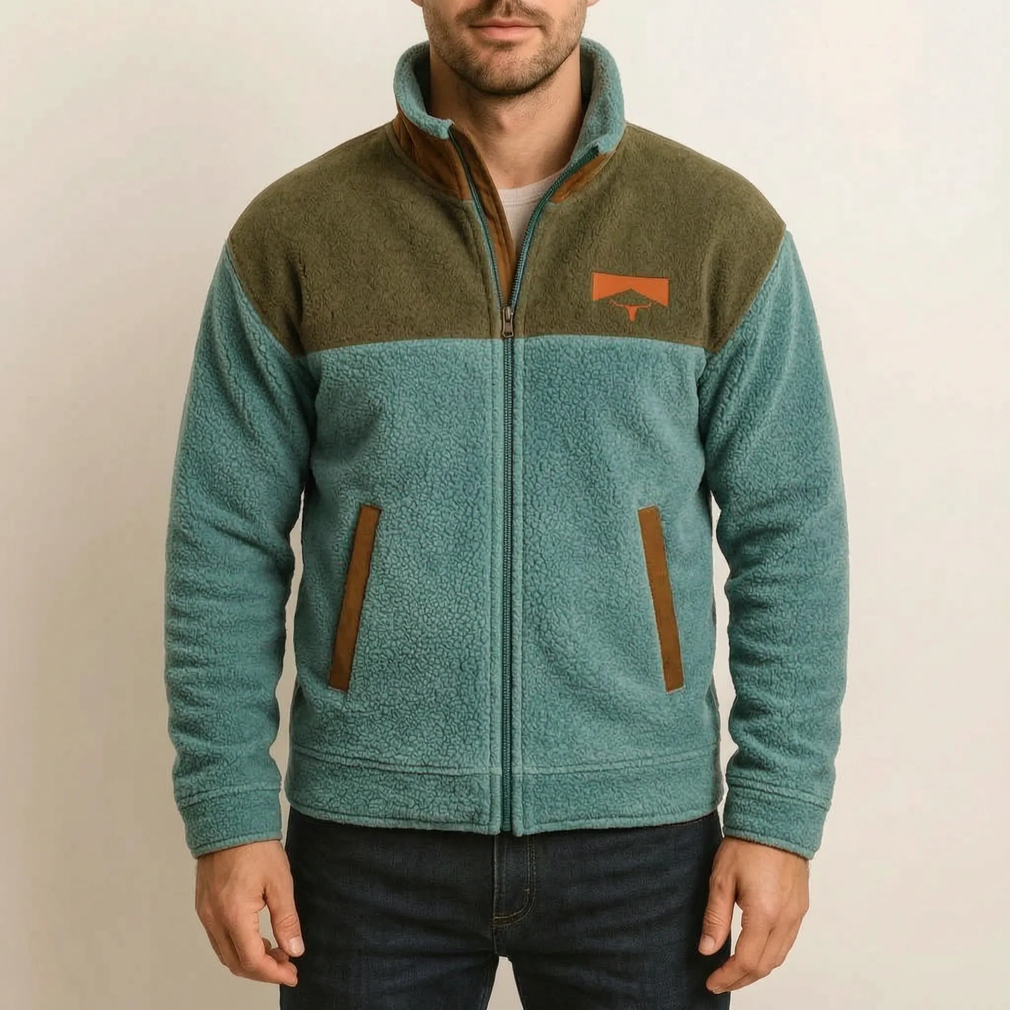 Cadoro  - Western Print Full-Zip Jacket Layering Over T-Shirts