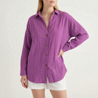 Caelum - Relaxed Oversized Long Sleeve Shirt