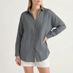 Caelum - Relaxed Oversized Long Sleeve Shirt