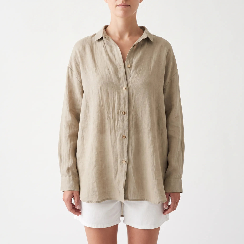 Caelum - Relaxed Oversized Long Sleeve Shirt