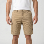 Cargen  - Casual Grey Cargo Shorts For Guys Weekend Wear