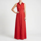 Carmenia  - Sleeveless Maxi Shirt Dress Summer Garden Parties