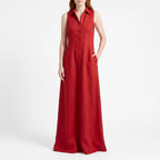 Carmenia  - Sleeveless Maxi Shirt Dress Summer Garden Parties