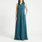 Carmenia  - Sleeveless Maxi Shirt Dress Summer Garden Parties