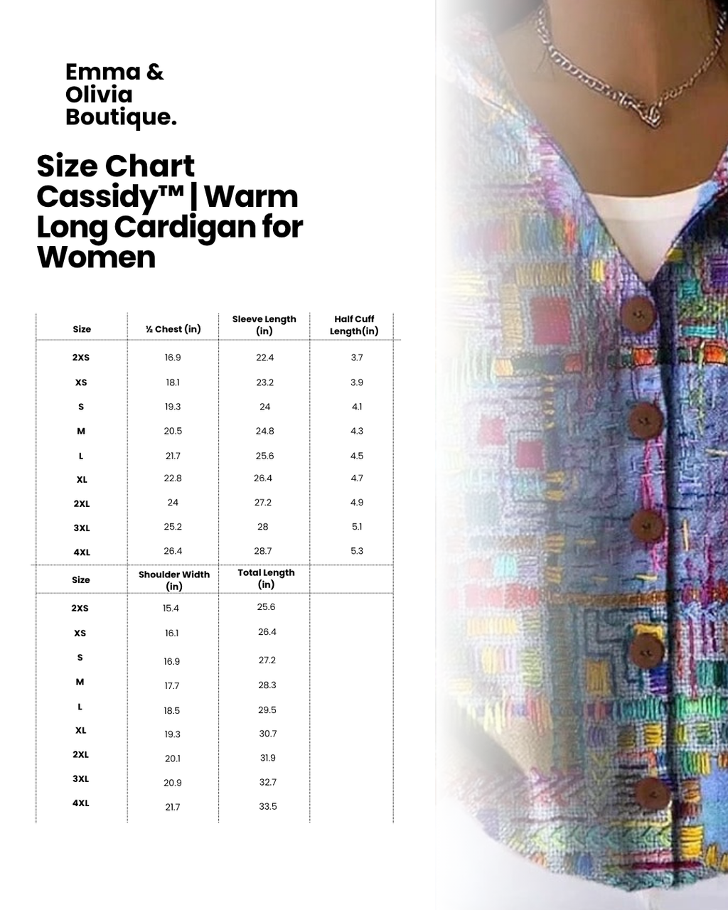 Women's multicolour hooded patchwork cardigan with buttons