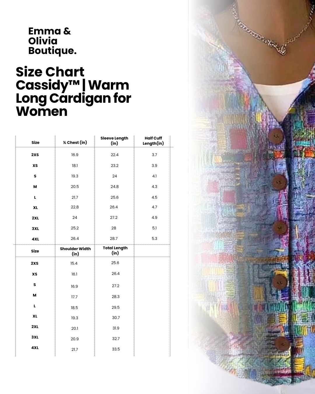 Women's multicolour hooded patchwork cardigan with buttons