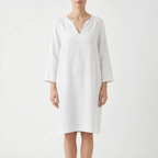 CassieDress  - Relaxed Fit V-Neck Shift Dress Casual Daytime Outings