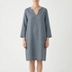 CassieDress  - Relaxed Fit V-Neck Shift Dress Casual Daytime Outings