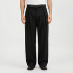 Caturix  - Men's Pleated Wide Leg Trousers Office Wear