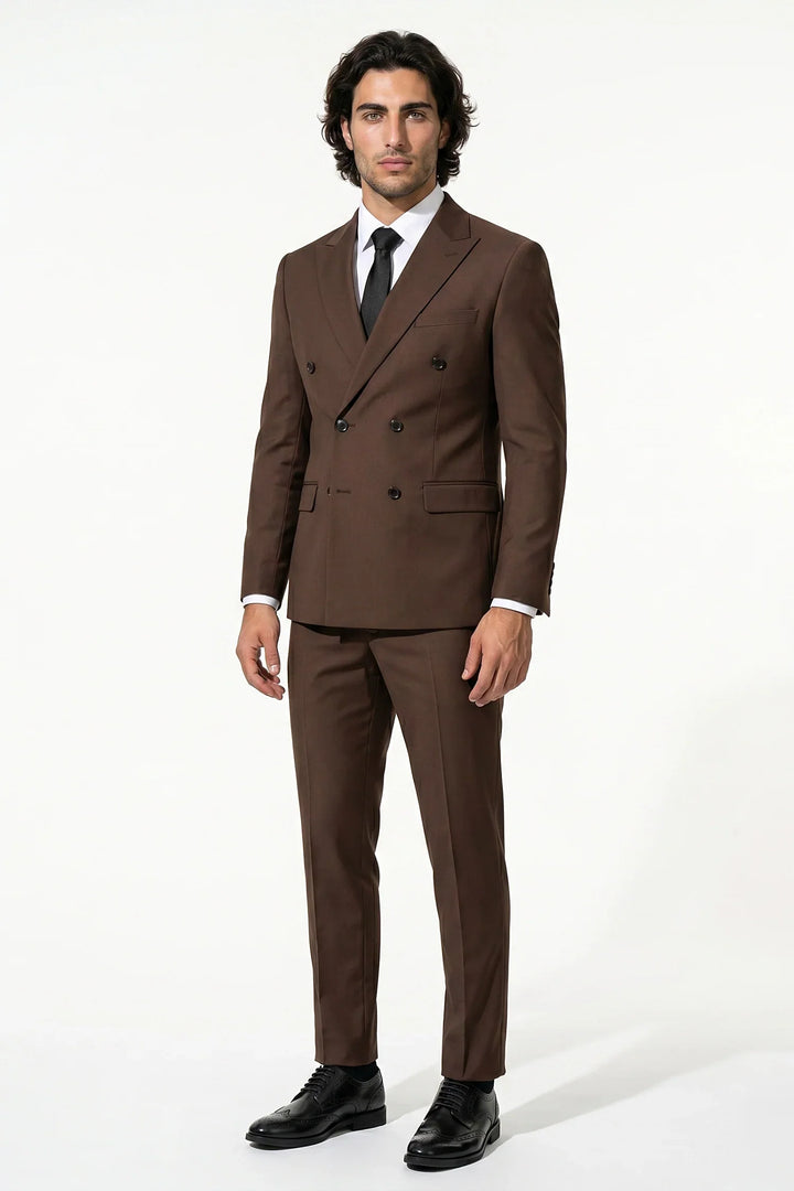 Men's Double-Breasted Two-Piece Suit