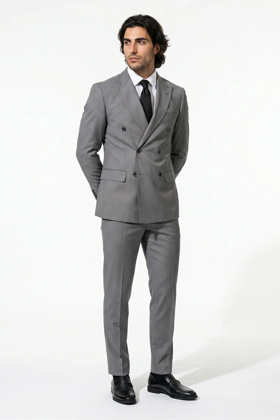 Men's Double-Breasted Two-Piece Suit