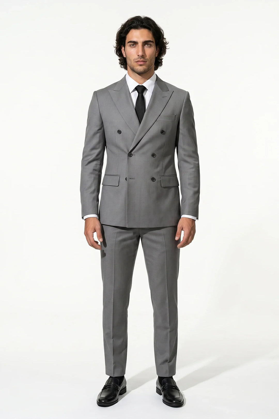 Men's Double-Breasted Two-Piece Suit