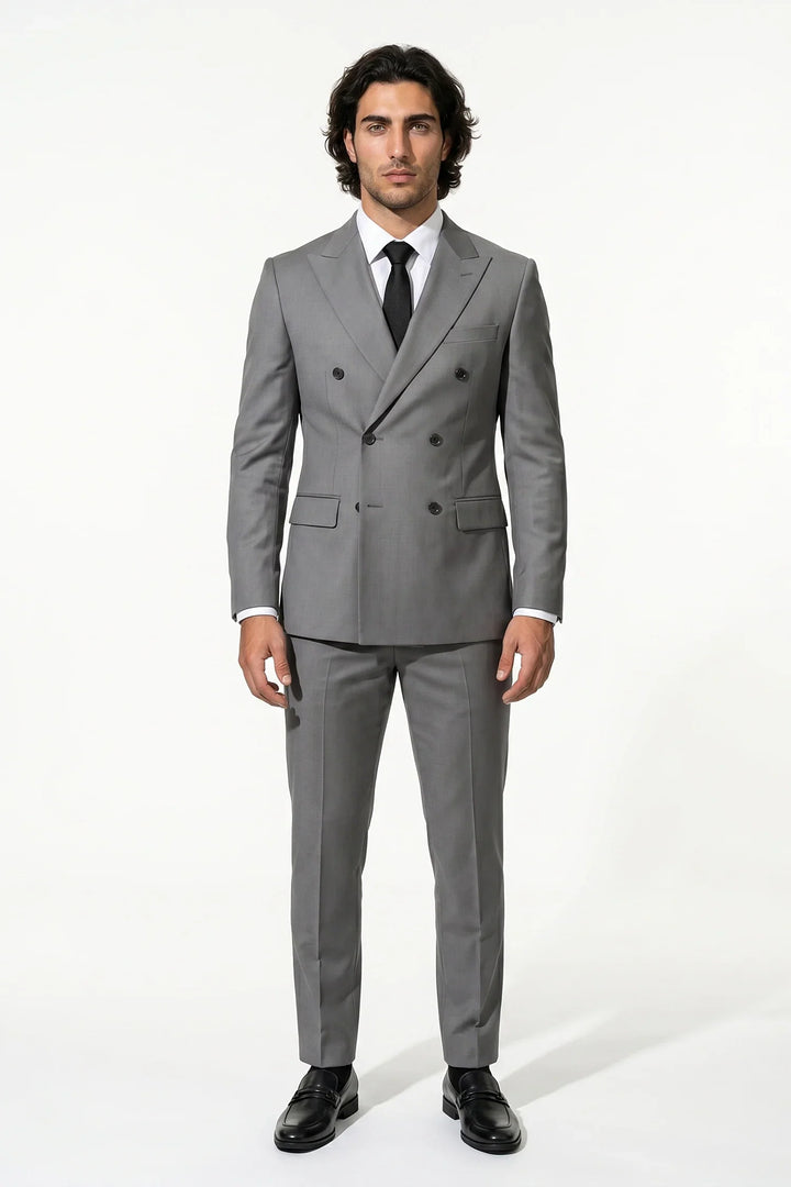 Men's Double-Breasted Two-Piece Suit