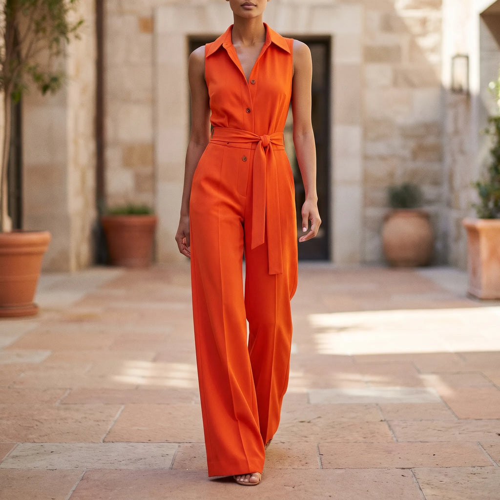 Celeria  - Elegant Wide-Leg Women's Jumpsuit Office Meetings