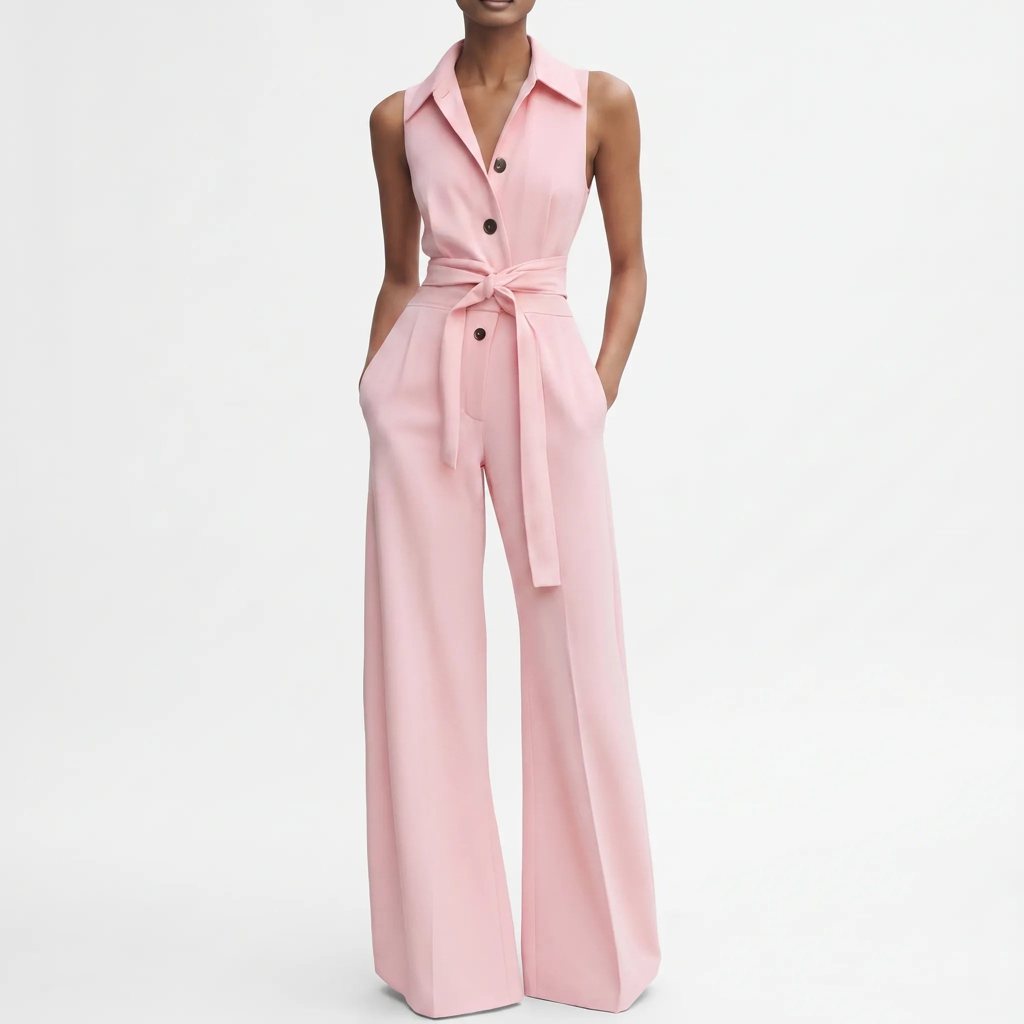 Celeria  - Elegant Wide-Leg Women's Jumpsuit Office Meetings