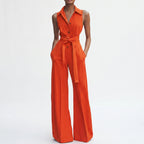 Celeria  - Elegant Wide-Leg Women's Jumpsuit Office Meetings
