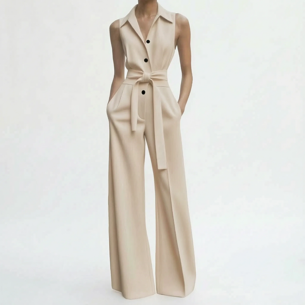 Celeria  - Elegant Wide-Leg Women's Jumpsuit Office Meetings