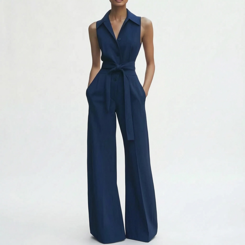 Celeria  - Elegant Wide-Leg Women's Jumpsuit Office Meetings