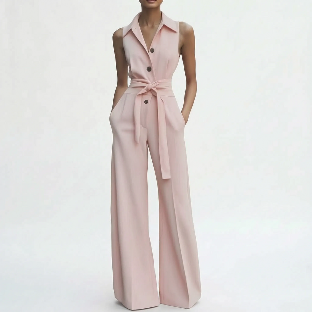 Celeria  - Elegant Wide-Leg Women's Jumpsuit Office Meetings